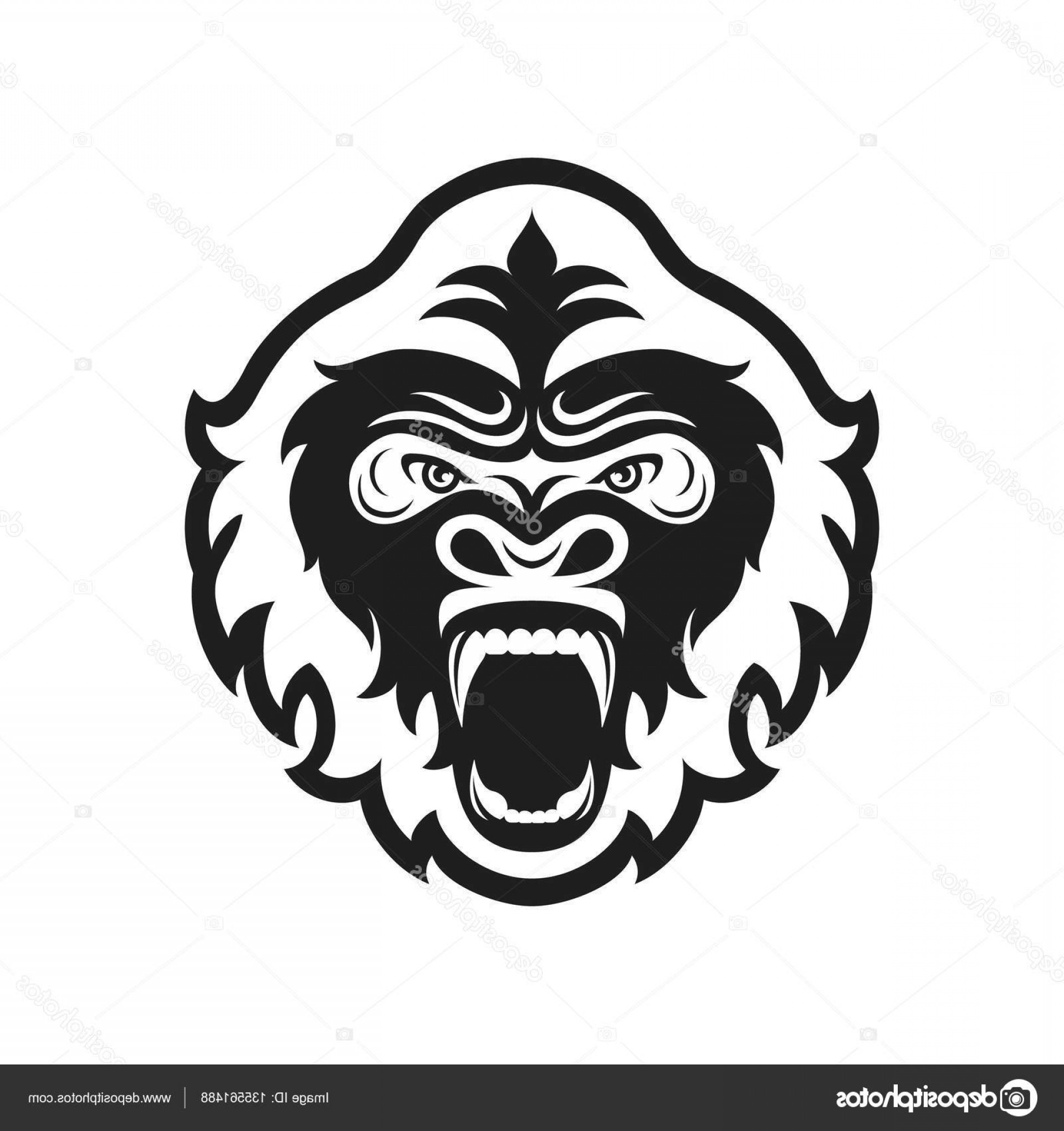 1920x2040 Stock Illustration Gorilla Head Logo For Sport Lazttweet