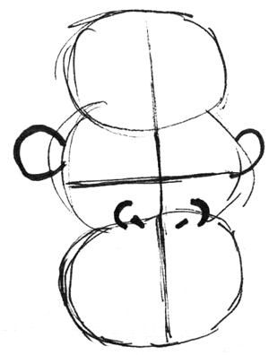 300x396 How To Draw Cartoon Gorillas Apes With Easy Step