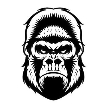 375x375 Awesome Raven Tattoo Idea Tattoo Monkey Tattoos, Gorilla