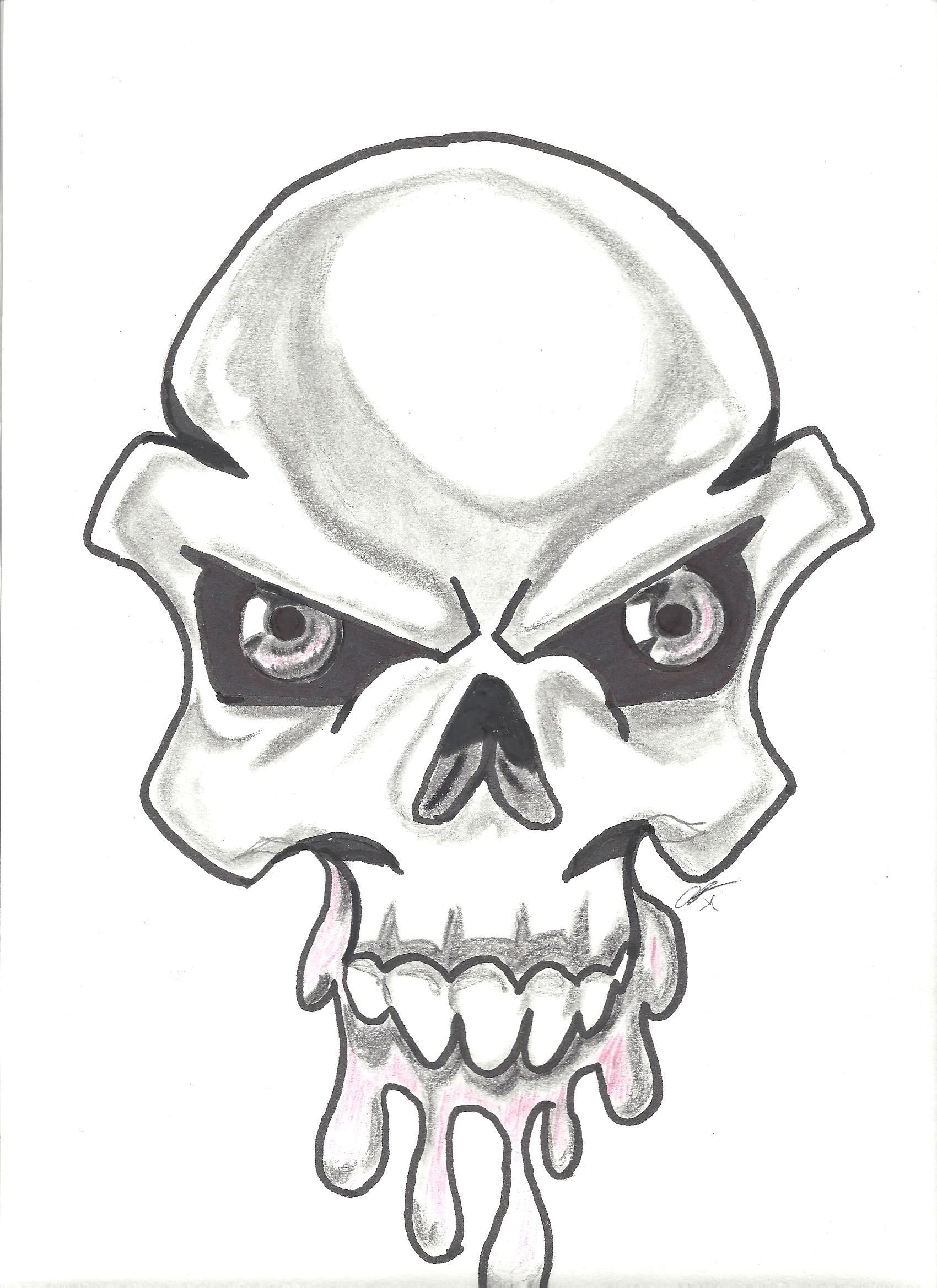 Gorilla Skull Drawing