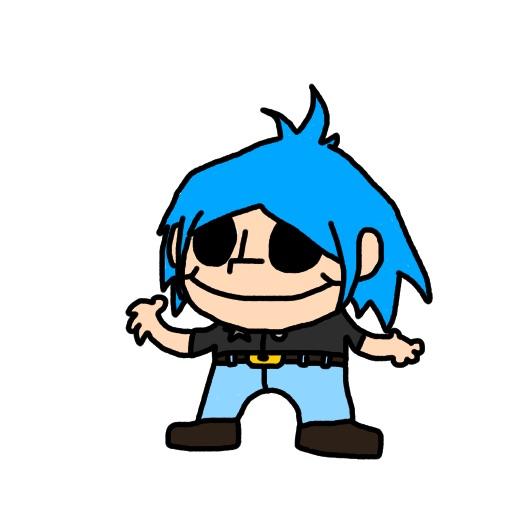 519x512 Digital Version Of My Sr Pelo Drawing Gorillaz