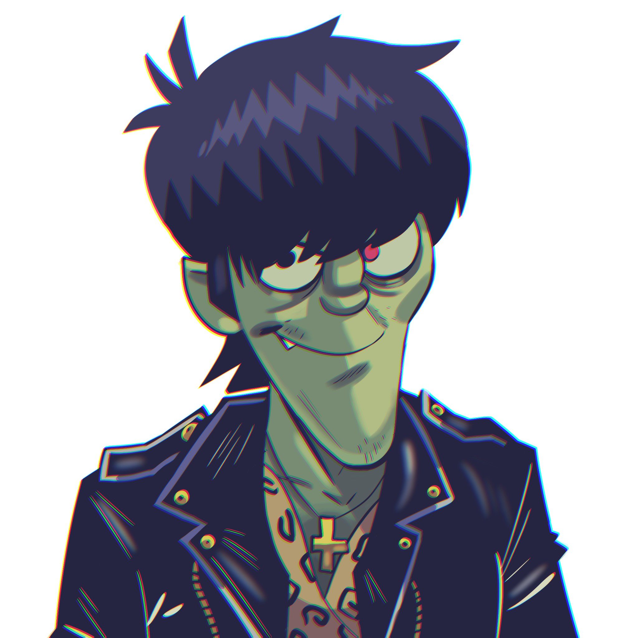 2048x2048 Found This Murdoc Drawing On Twitter Gorillaz