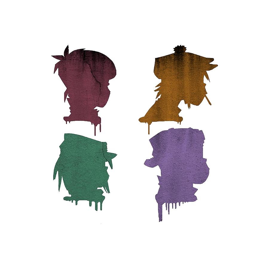 900x900 Gorillaz Demon Drawing