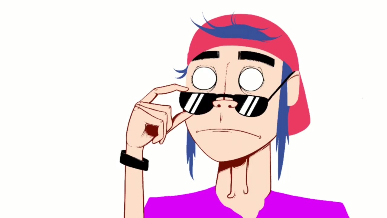 1280x720 She's My Collar Gorillaz Drawing