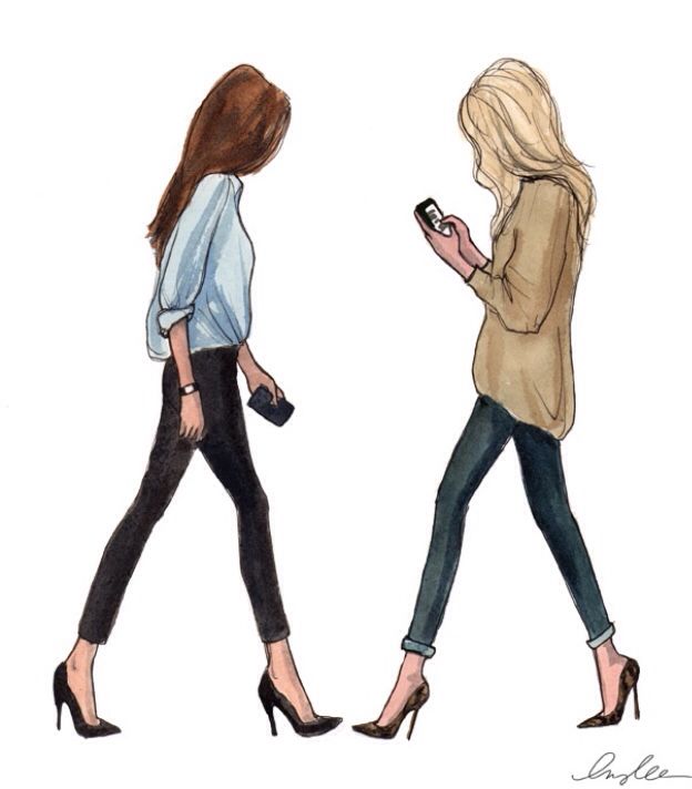 624x712 Laidback Inspiration Through Illustration Moda Gossip Girl