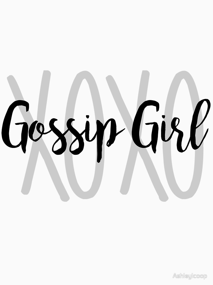 750x1000 xoxo gossip girl women's fitted v neck t shirt