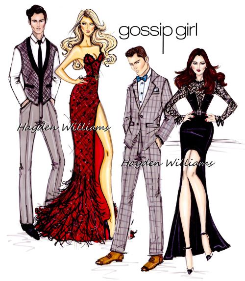 500x575 Haydenwilliamsillustrations Gossip Girl