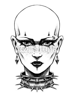 305x400 Goth Girl With Tattoos On Her Face Buy Photos Ap Images