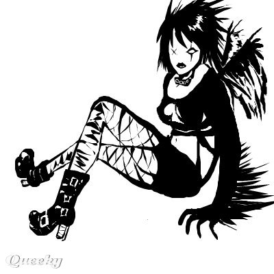 400x400 Gothic Girl A People Speedpaint Drawing