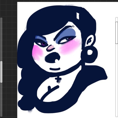 500x500 Chunky Goth Girl