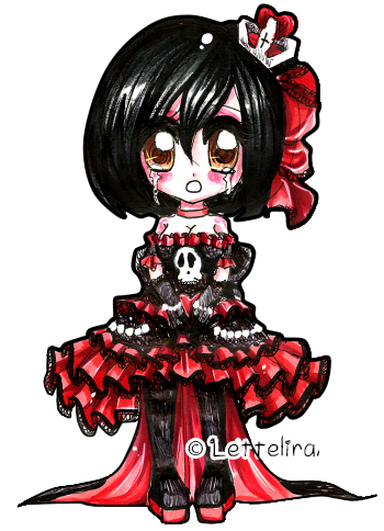 350x484 Collection Of Free Goth Drawing Chibi Download On Ui Ex