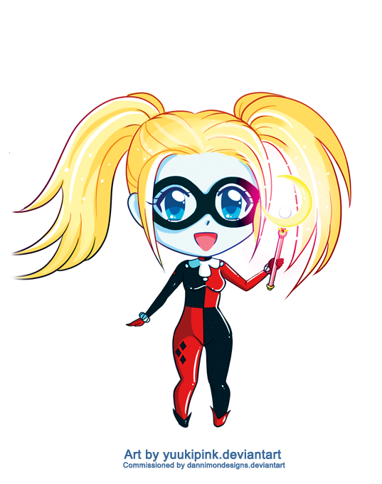 537x680 Harley Quinn Chibi