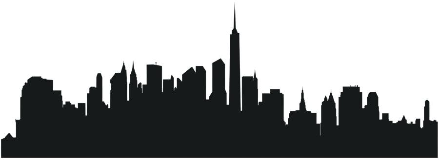 900x340 City Skyline Black And White Image Clipart Aujobs Club