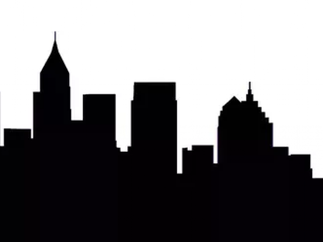 640x480 Drawn Skyline