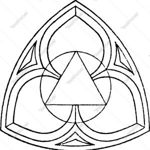 300x300 Gothic Rose Window Vector Clipart Geekchicpro