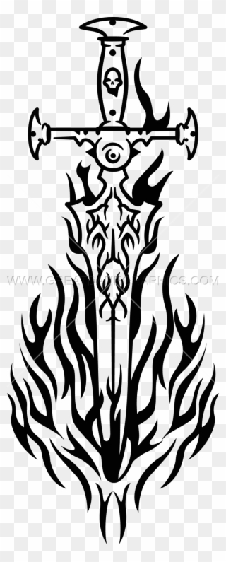 320x795 Gothic Clipart Sword