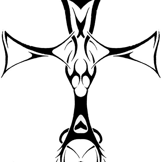 550x550 Pitufos Navidad Gothic Crosses Drawings