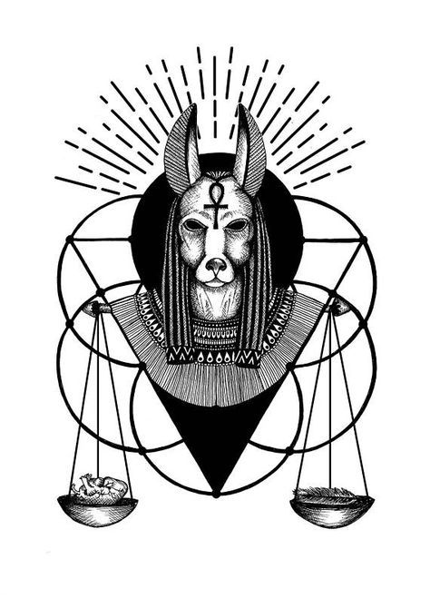 474x670 anubis print, gothic home decor, egyptian mythology, gothic art