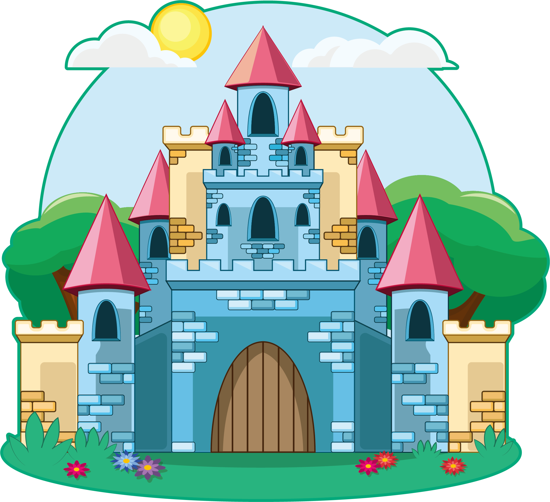 2198x2005 Collection Of Free Castle Vector Animated Download On Ui Ex