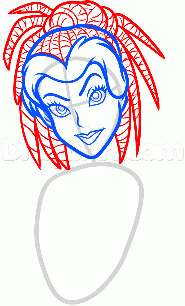 617x1018 How To Draw Goth Belle, Step