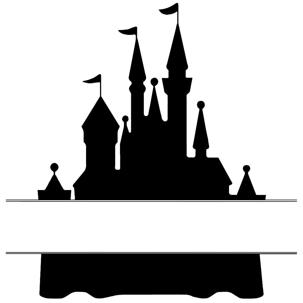 1000x1000 Huge Collection Of 'cinderella Castle Silhouette Clip Art
