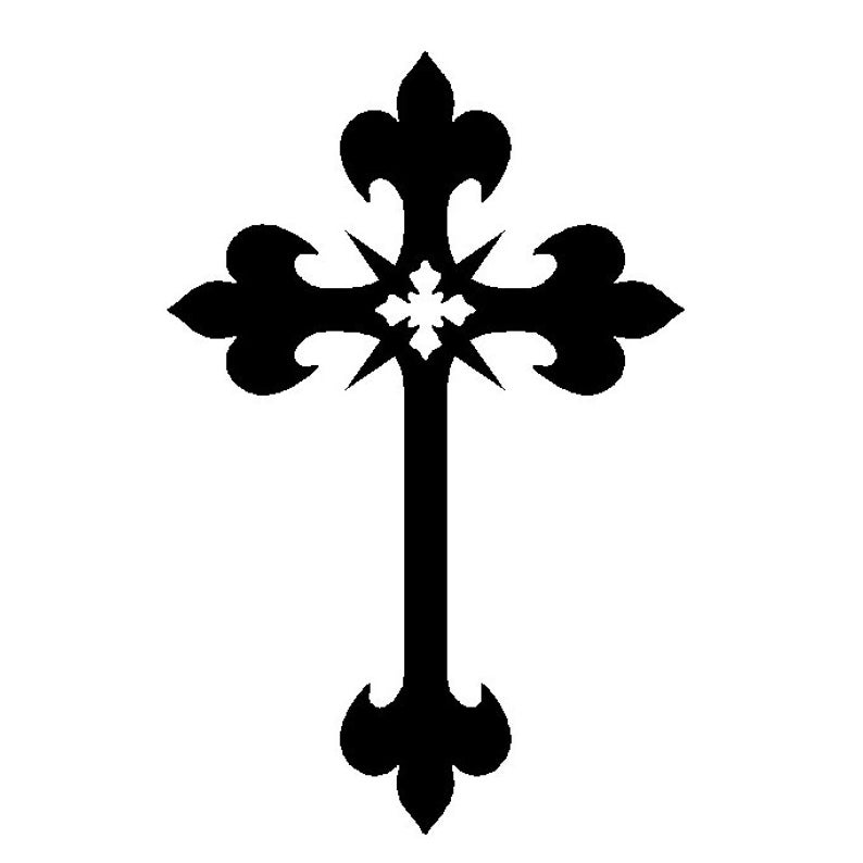 794x794 Gothic Cross Wall Art Etsy