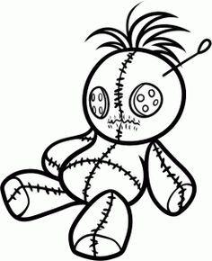 236x290 how to draw a voodoo doll step creepy cute stuff