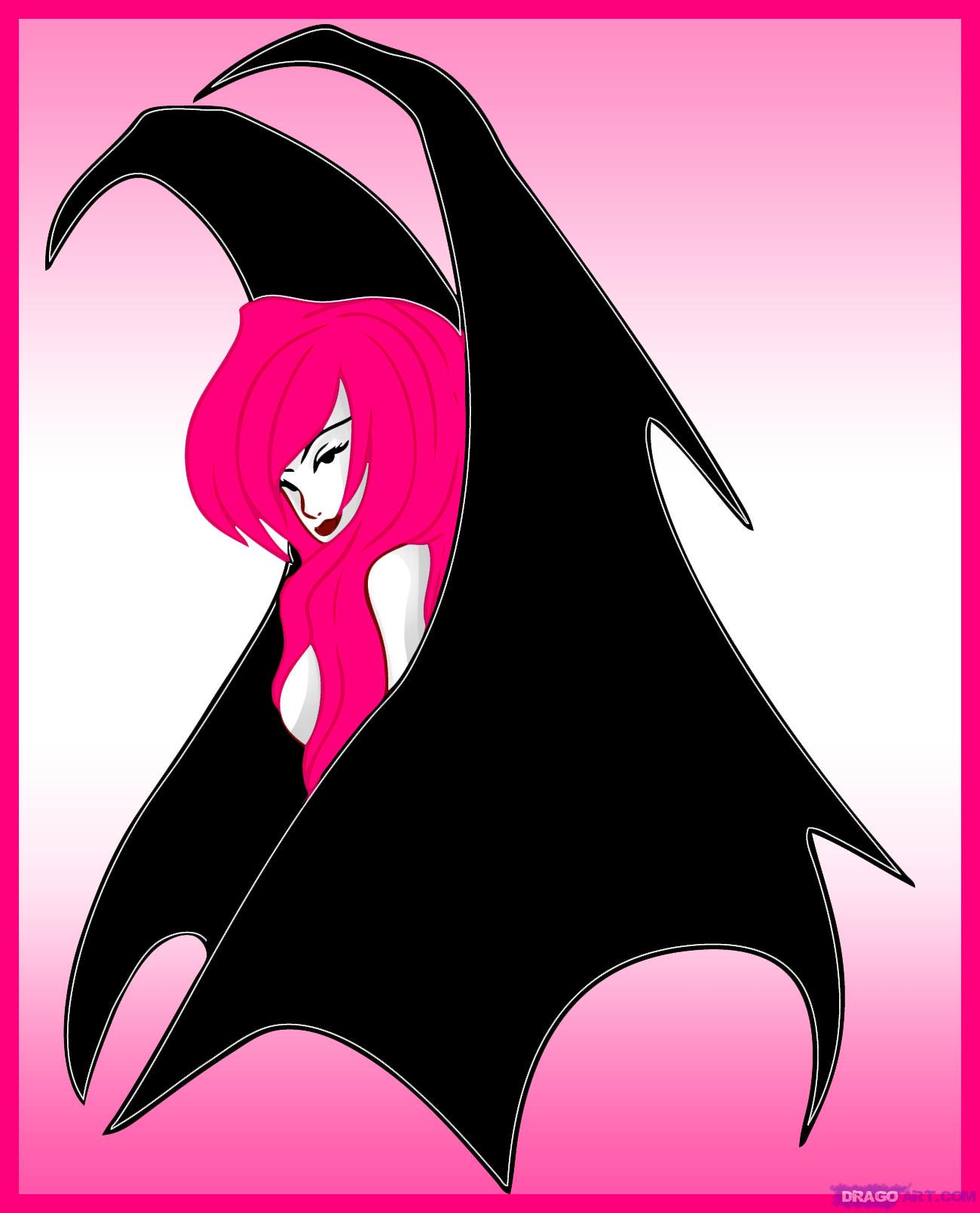 1300x1609 How To Draw A Gothic Angel, Step