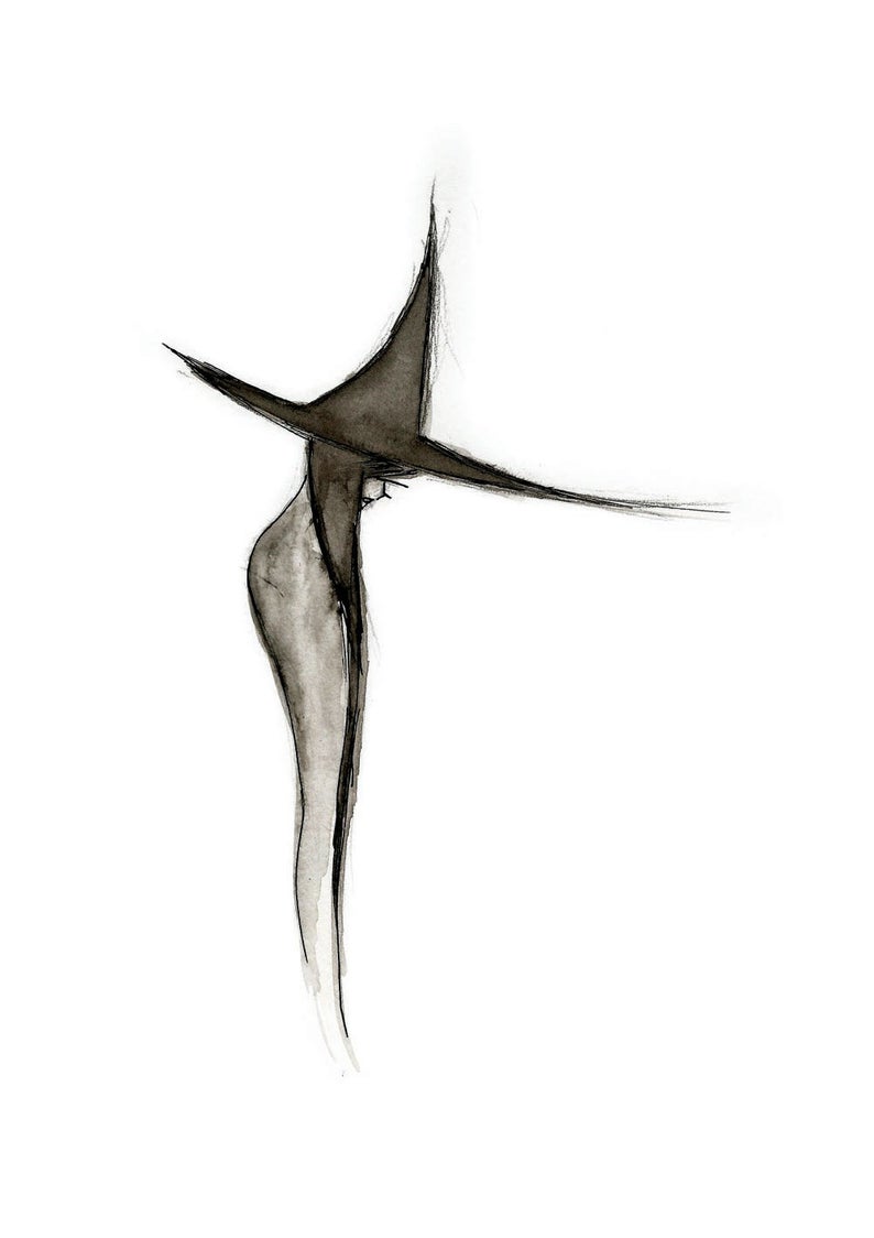 794x1124 despondent witch individual greetings card ink witch witch etsy