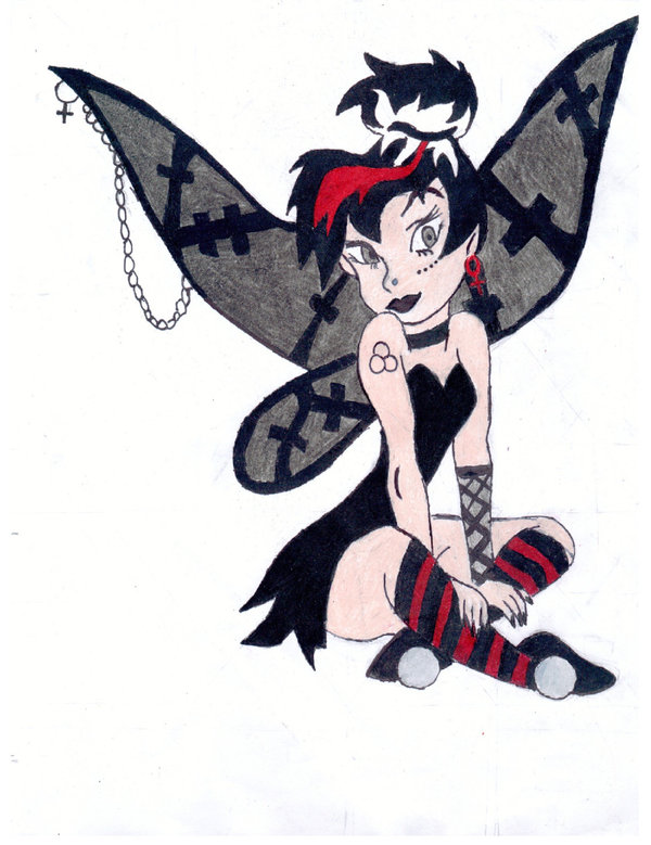 600x779 Gothic Tinkerbell Costume