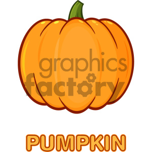 300x300 Pumpkin Fruit Cartoon Drawing Simple Design Vector Illustration