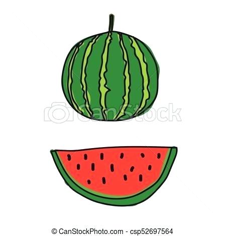 450x470 watermelon drawing watermelon drawing cute