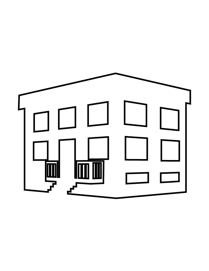 670x867 Building Stencil H M Coloring Pages