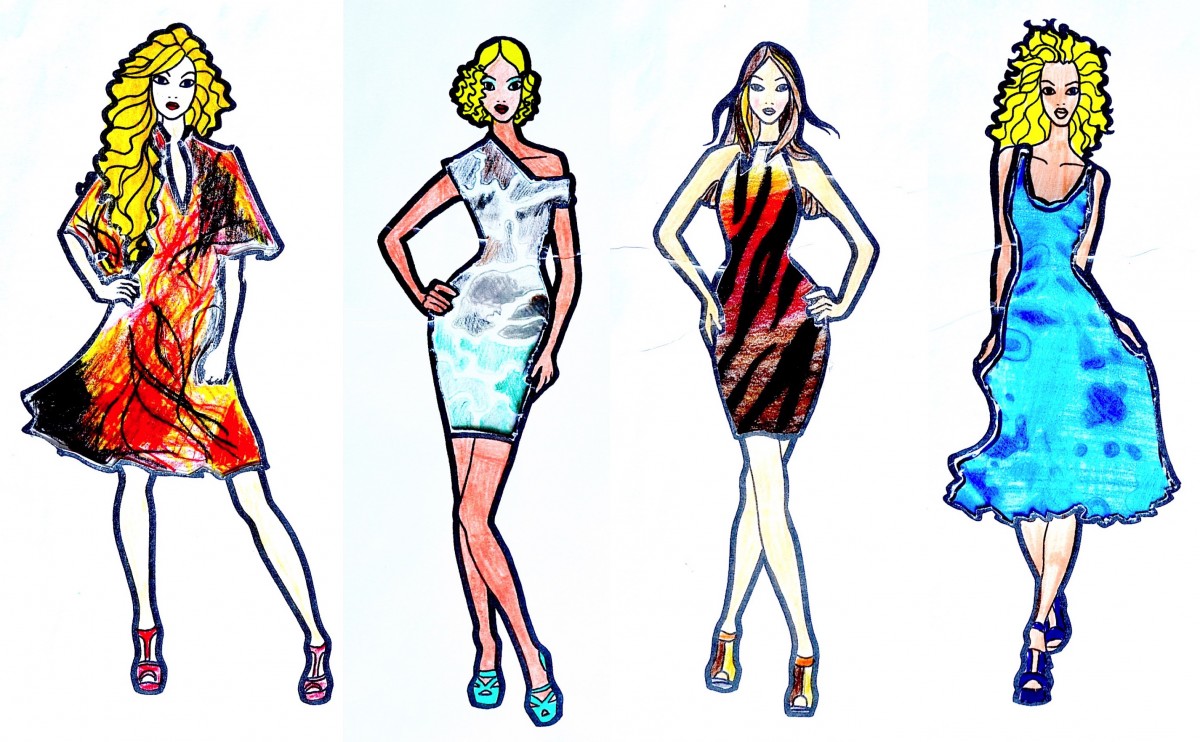 1200x742 drawing natural textures for a gown