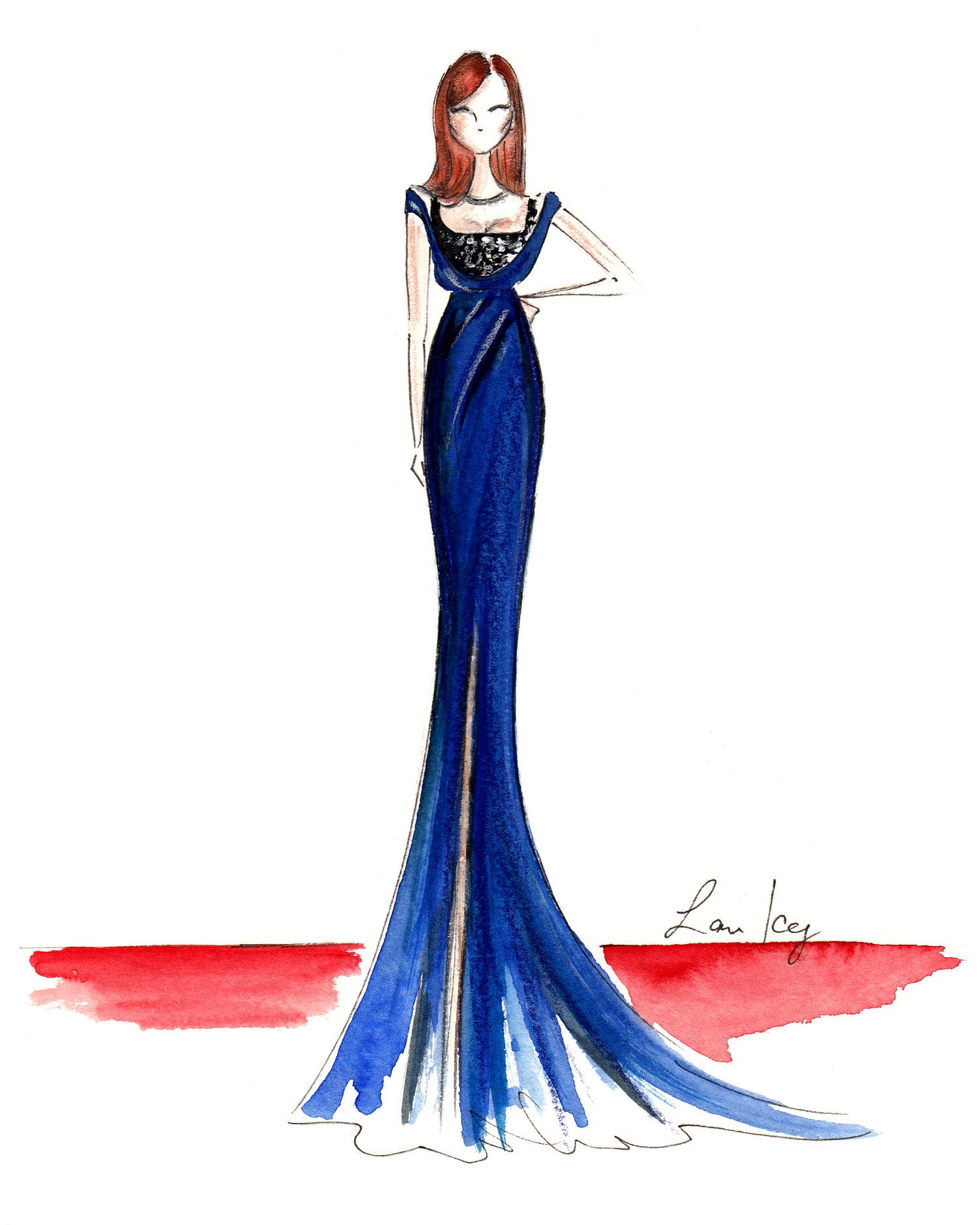 1500x1875 Sketches Of Dresses