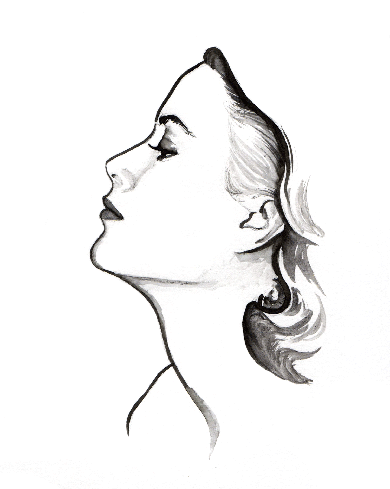 1500x1879 Grace Kelly Illustration