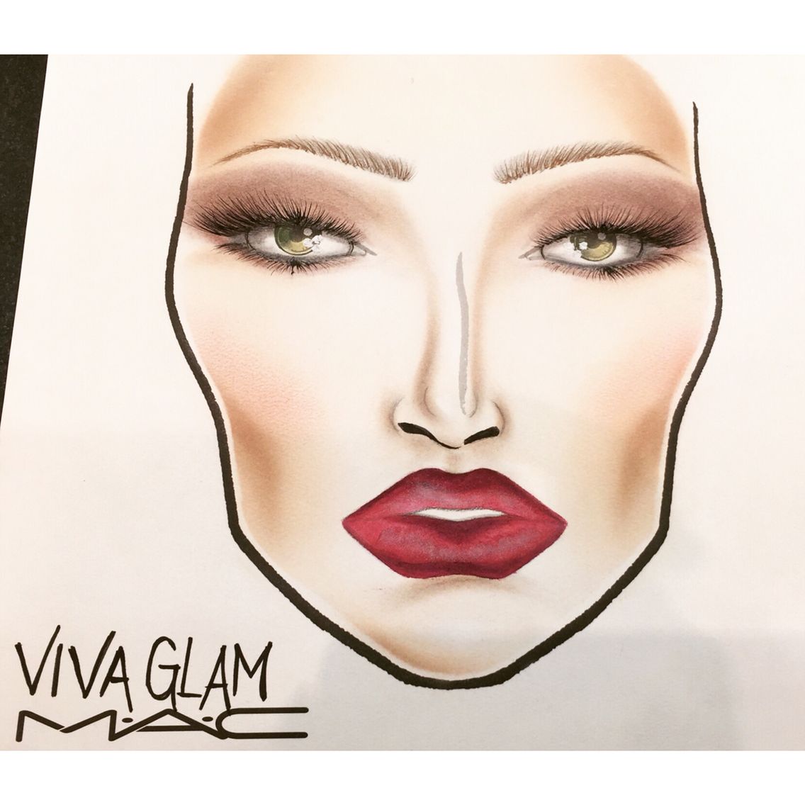1136x1136 viva glam friday face chart makeup
