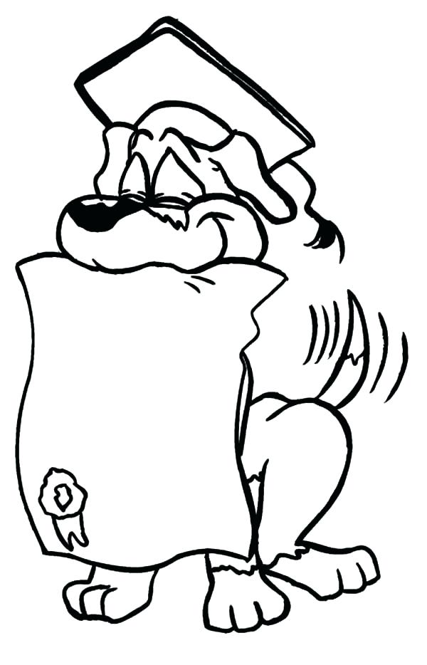 600x934 Graduation Cap Coloring