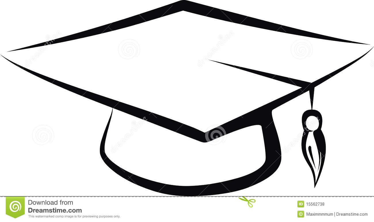 1300x773 Graduation Cap Drawings Group With Items