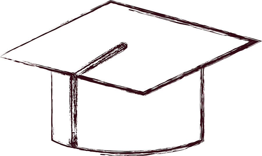 900x537 Graduation Cap Icon Drawing