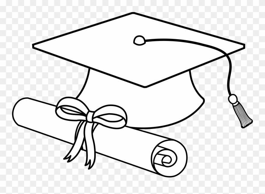 880x644 Flying Graduation Caps Clip Art Cap Line