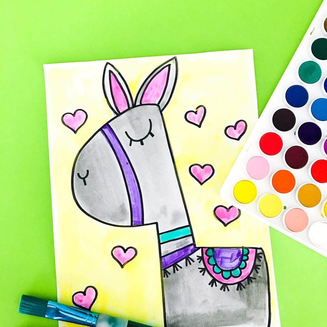 1080x1080 Llama Directed Drawing So Much Fun And Free! Bit Ly