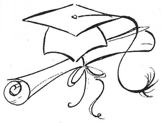 640x480 Graduation Cap Drawing