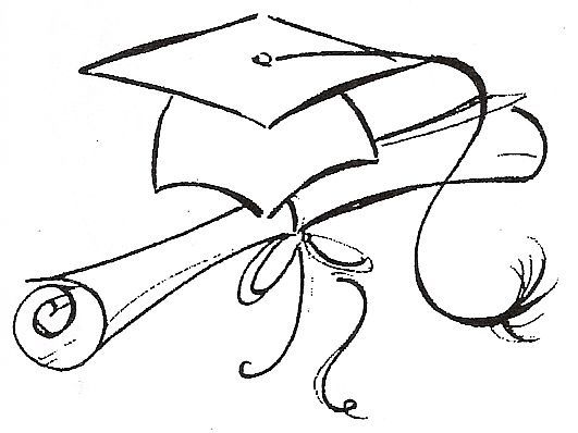 531x398 Graduation Cap Drawing Free Download Clip Art