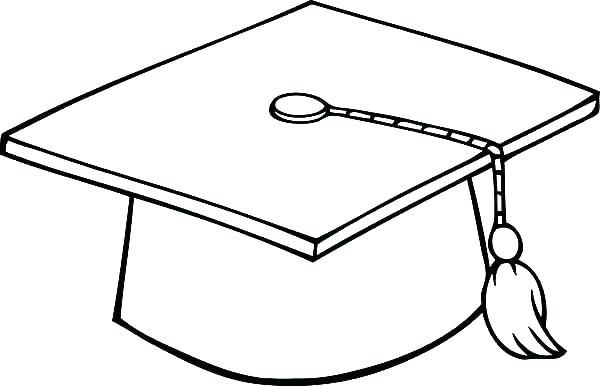 600x386 Graduation Cap Coloring