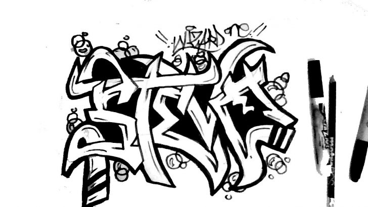 728x410 Cool Graffiti Art To Draw Step