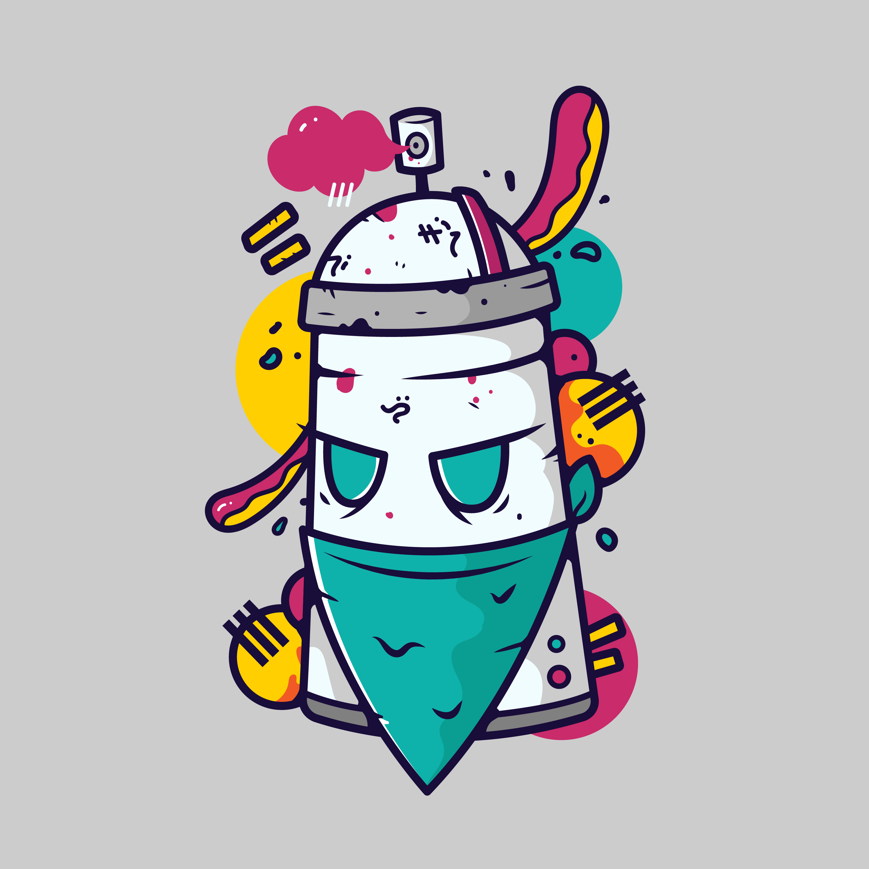 2917x2917 Graffiti Vector