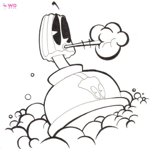 564x521 Graffiti Characters Spray Can