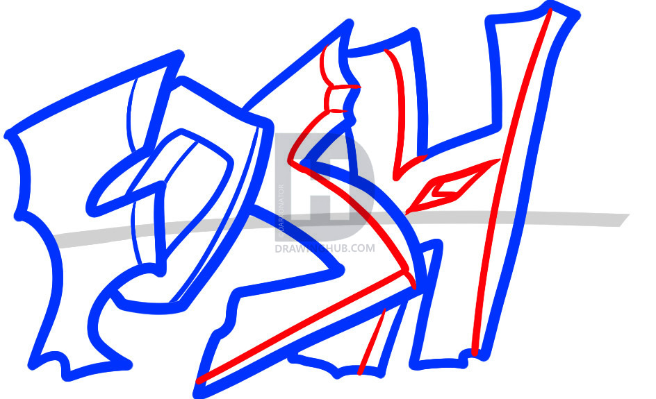 944x575 How To Draw Graffiti For Kids, Step