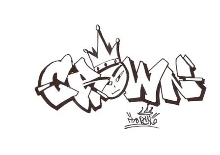 448x317 Prince Crown Tattoo Design Within Graffiti Drawings